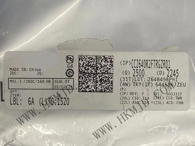 藍(lán)牙低功耗應(yīng)用 CC2640R2FTRGZRQ1 具有 128kB 閃存的 SimpleLink? 32 位無線MCU