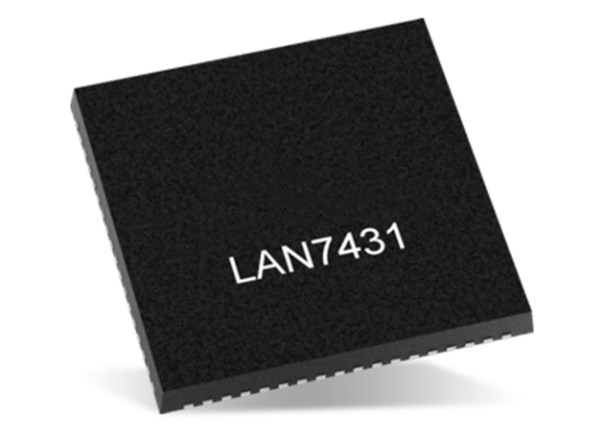 可提供4個LED，LAN7431-V/YXX PCIe 3.1轉(zhuǎn)10/100/1000Mbps以太網(wǎng)橋接器