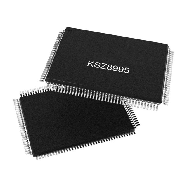 出售【Microchip】KSZ8995XA 集成式 5 端口 10/100 QoS 以太網(wǎng)交換機(jī)，支持光纖