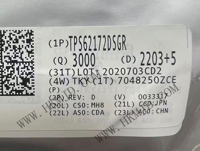 【供應(yīng)】TI DC-DC轉(zhuǎn)換器：供應(yīng) TPS62172DSGR 具有 DCS-Control? 的降壓轉(zhuǎn)換器