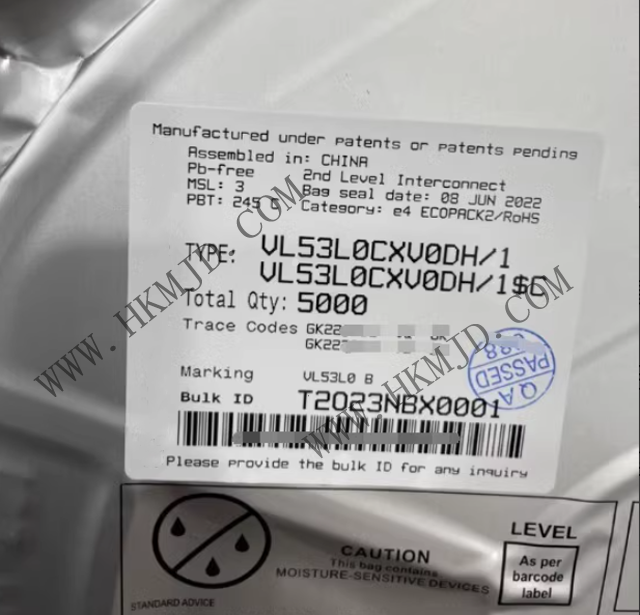 供應(yīng)原裝傳感器芯片 VL53L0CXV0DH/1 飛行時間 (ToF) 測距傳感器