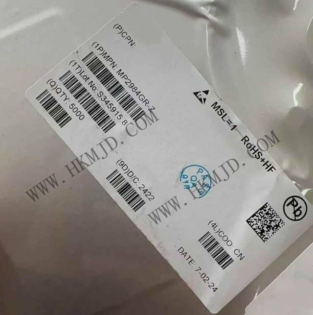 [供應(yīng)] MP2984GR (MPS) 36V，四開(kāi)關(guān)同步降壓-升壓型控制器