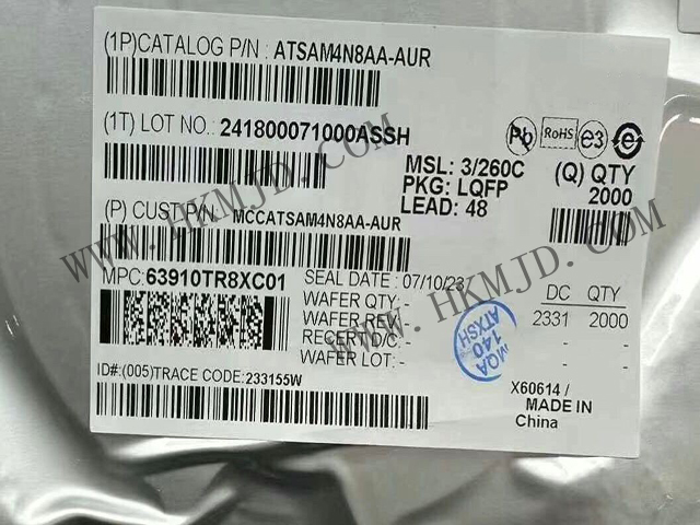 Microchip ATSAM4N8AA-AUR 高性能 32 位 ARM Cortex-M4 微控制器